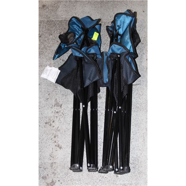 2X CAMPING FOLDING CHEIRS BLUE