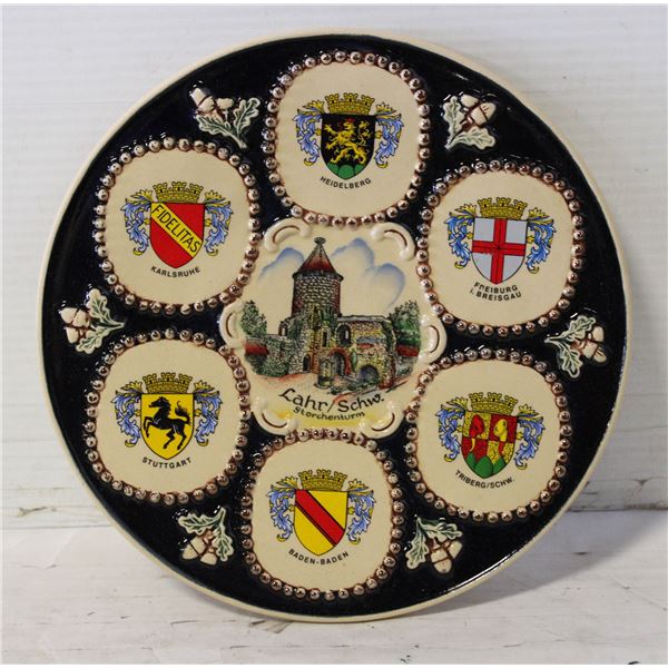 GREMAN BLUE COLOUR DECORATION PLATE