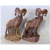 Image 1 : TWO ANTIQUE SHEEPS ABOUT 30 CM TALL FGURINES