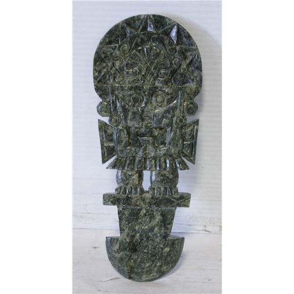 GOD OF THE SUN GREEN STONE FIGURINE