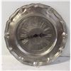 Image 1 : NEW ROUND WALL CLOCK PEWTER - 10.5"