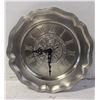 Image 1 : NEW ROUND WALL CLOCK PEWTER - 9"