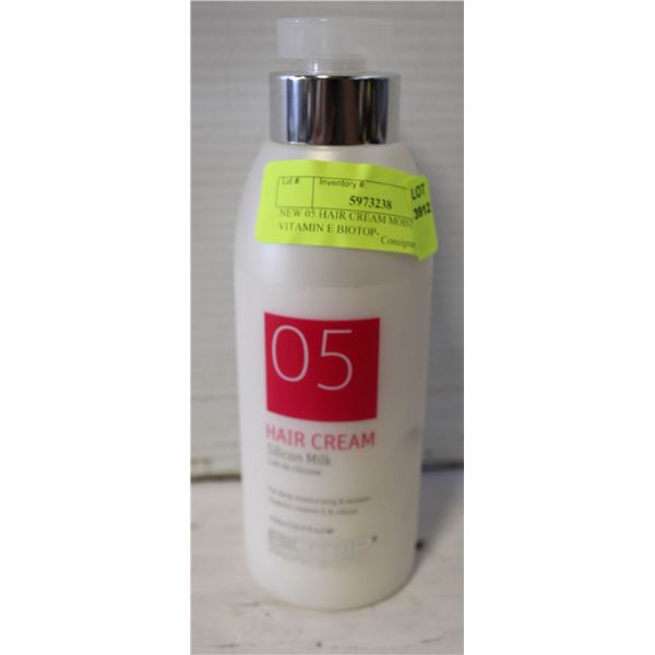 NEW 05 HAIR CREAM MOISTURIZING VITAMIN E BIOTOP-