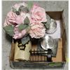 Image 1 : FLAT W/ASSORTED DECOR, CANDLES HOLDERS ETC