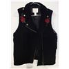 Image 1 : LADIES SUEDED BLACK FRINGE VEST WITH