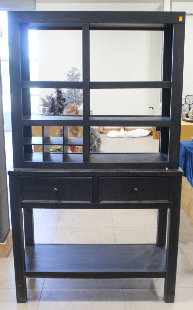 NEW SOLID WOOD TWO DRAWER ENTRY DISPLAY STAND
