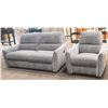 Image 1 : PALLISER ARLO 2 PIECE RECLINING SOFA & CHAIR;