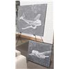 Image 1 : SET OF 2 AIRPLANE SHOW HOME PICTURES W/ EASEL