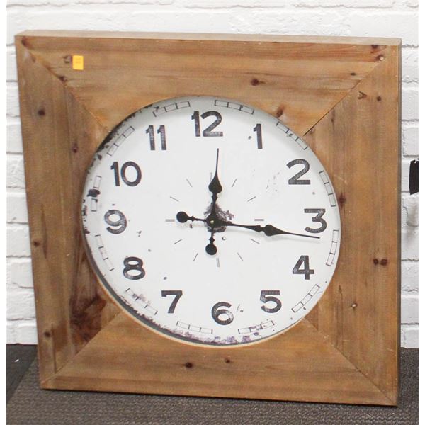NEW MERCANA HEYWOOD WALL CLOCK  28"X3"X28"