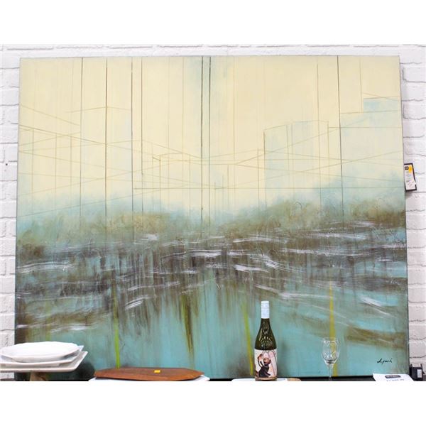 SHOW ROOM "BUSY STREETS" ART ON CANVAS PICTURE