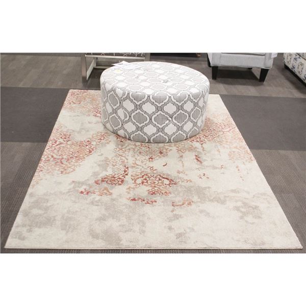 SHOW ROOM DYNASTY ROUND FOOT OTTOMAN W/ FLOOR