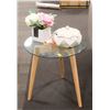 Image 1 : SHOW ROOM GLASS END TABLE WITH BRAND NEW