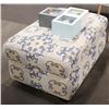 Image 1 : NEW DYNASTY UPHOLSTERED STORAGE OTTOMAN