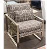 Image 1 : SHOW ROOM MODERN CHROME HOME ACCENT CHAIR W/