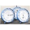 Image 1 : LOT OF 3-  BLUE DECORATIVE TABLE TOP CLOCKS