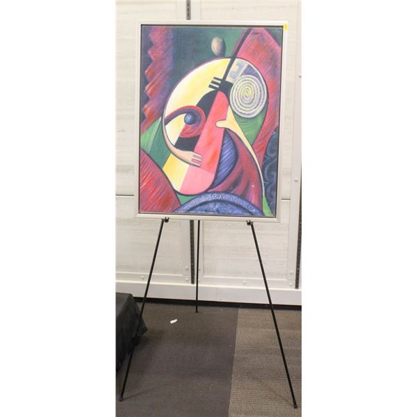 SHOW ROOM ABSTRACT FRAMED PICTURE 23.5"X31.5"