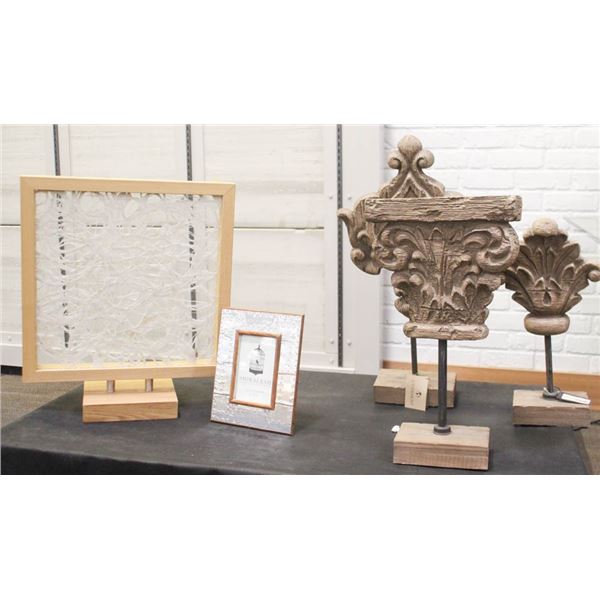 LOT OF 5-  MISC. TABLE TOP SHOW ROOM DECOR