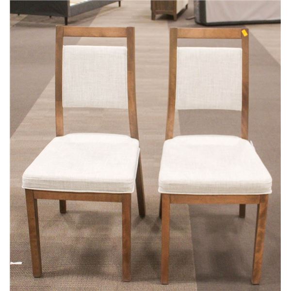 LOT OF 2- VIEBOIS UPHOLSTERED DINING CHAIRS