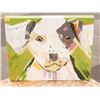Image 1 : SHOW ROOM OIL ON CANVAS DOG PAINTING