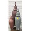 Image 1 : SHOW ROOM 3 PIECE ANTLER TOP CANISTER SET