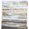 Image 1 : SHOW ROOM RENWIL LARGE ABSTRACT  WALL ART 72"X72"