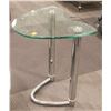 Image 1 : CHROME AND GLASS END TABLE 24"X20"X18"