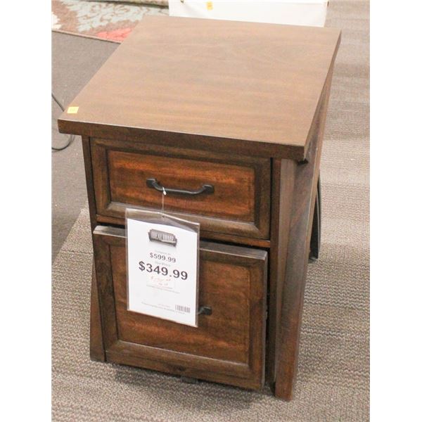 SHOW ROOM MAZIN WOOD TONED 2 DRAWER FILING CABINET
