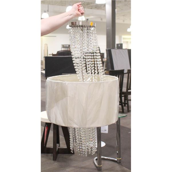 SHOWROOM CEILING MOUNT LIGHT FIXTURE W/ WHITE