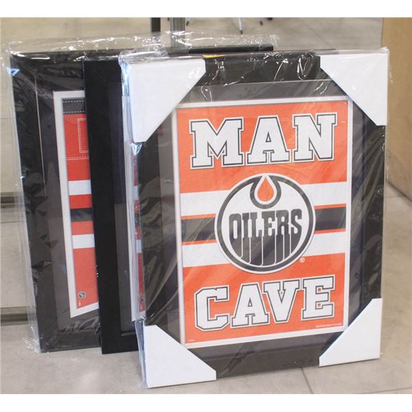 NEW LOT OF 3 OILERS PICTURES; MANCAVE/ MCDAVID