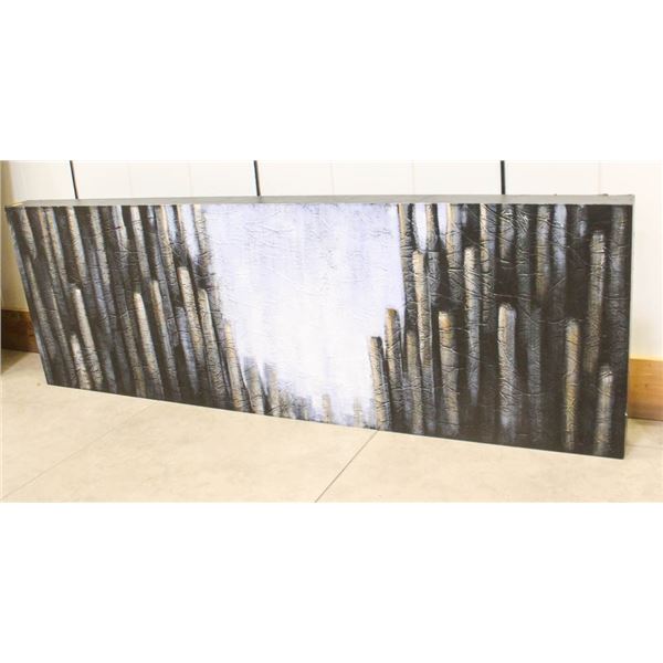 ABSTRACT SHOWROOM WALL PAINTING 20"X60"X3.5"
