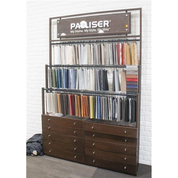 PALLISER FABRIC SWATCH FLOOR FIXTURE DISPLAY WITH