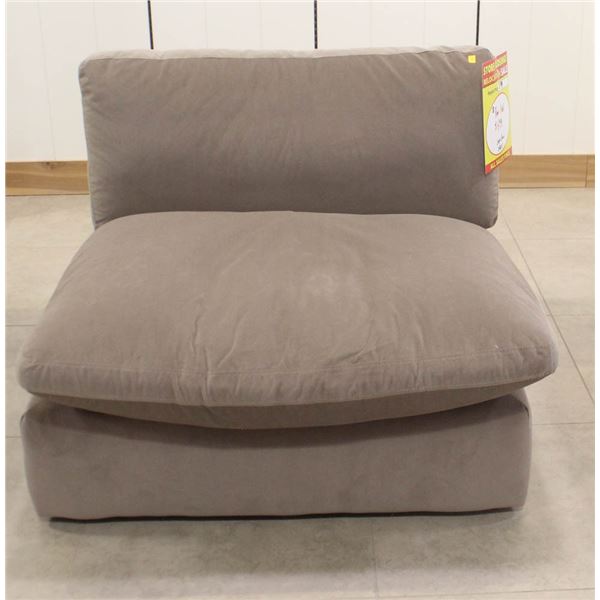 FLOOR MODEL UPHOLSTERED MODULAR SOFA PIECE; SOFIE