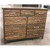 Image 1 : SHOWROOM WOOD TONE 9 DRAWER DRESSER