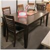 Image 1 : SHOW ROOM DINNING TABLE W/ 5 MISC. CHAIRS & MORE