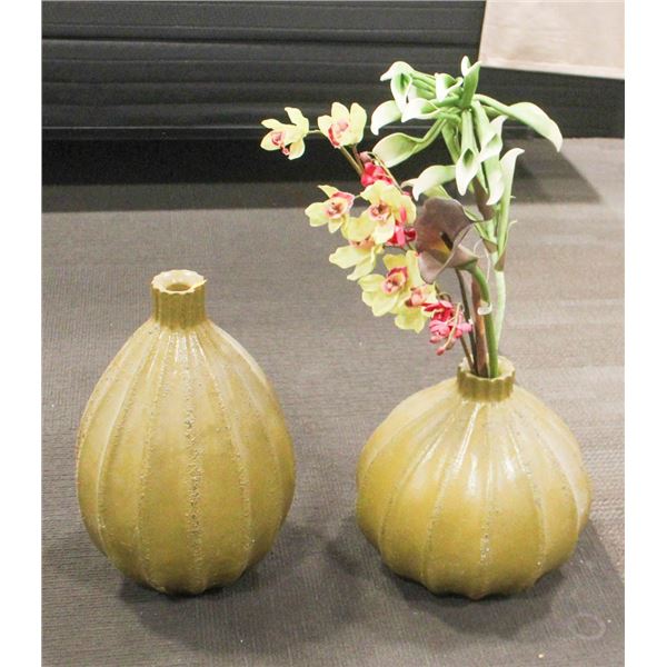 LOT OF 2 SHOW ROOM DECORATIVE VASES