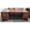 Image 1 : CHERRY WOOD TONE LARGE OFFICE DESK