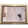 Image 1 : SHOW ROOM RAINY DAY FRAMED PICTURE 29.5" X 41.5"