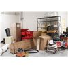 Image 1 : CONTENTS OF BACK WAREHOUSE; TOOLS/ SCAFFOLDING/