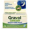 Image 1 : NEW 2 X 16 PACKS OF GRAVOL GINGER NIGHTTIME