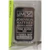 Image 1 : 1 OZ PURE SILVER BAR JOHNSON MATTHEY