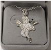Image 1 : SILVER #1 GIRLFRIEND PENDANT NECKLACE