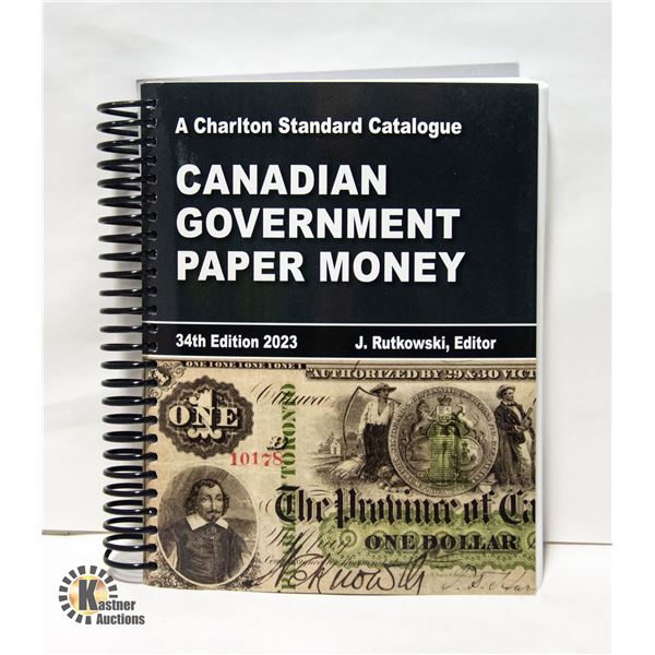 2023 CHARLTON CANADA PAPER MONEY CATALOGUE, NEW