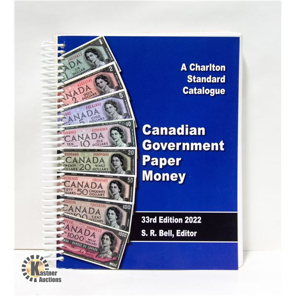 2022 CHARLTON CANADA PAPER MONEY CATALOGUE, NEW