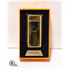 Image 1 : NEW GOLDTONED USB TWIN FLAME PLASMA  ARC LIGHTER