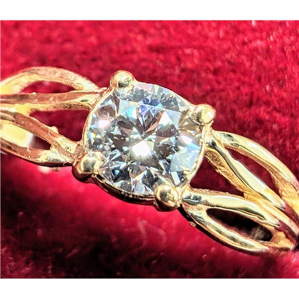 BZ1998-72A 10K 1.45G LAB DIAMOND 0.43CT RING