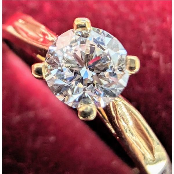 BZ1998-81A 10K 1.4G LAB DIAMOND 0.26CT RING