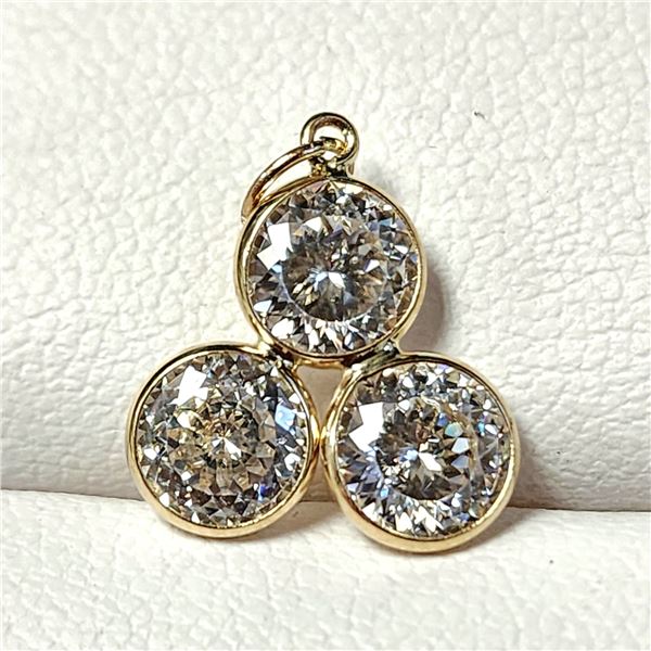 BZ1628-12 10K MOISSANITE(2.2CT) PENDANT