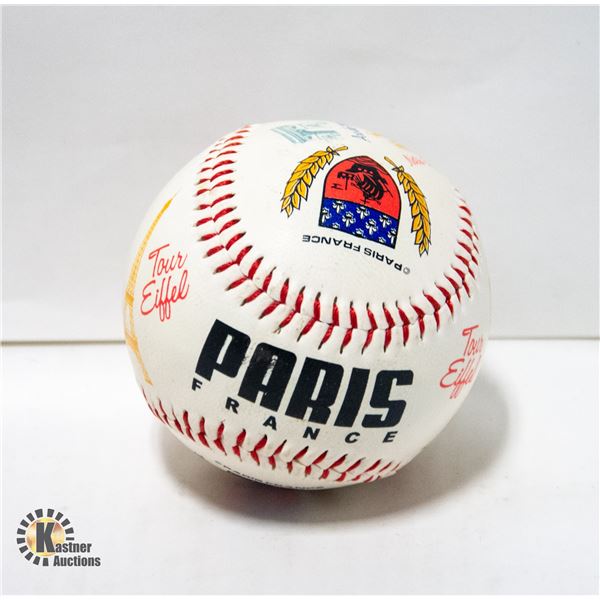 PARIS FRANCE AIRPORT GIFTSHOP PROMOTIONAL BASEBALL