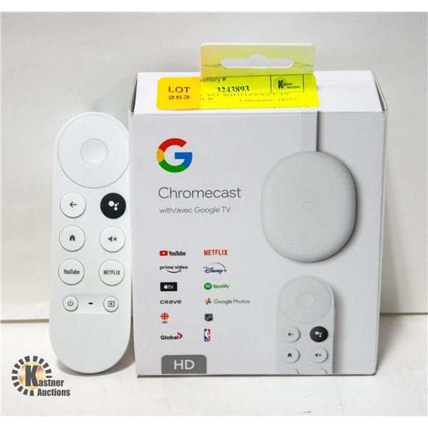 CHROMECAST WITH GOOGLE TV BRAND NEW