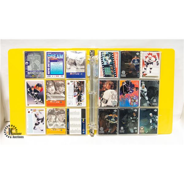COLLECTABLE UNSEARCHED BINDER OF WAYNE GRETZKY